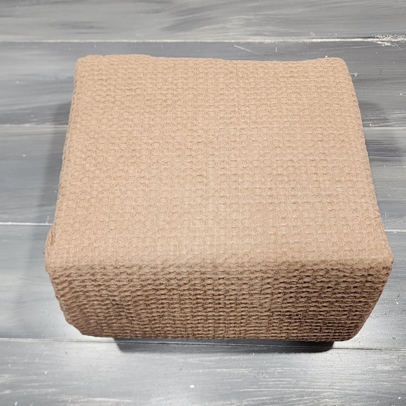 Threshold Other - Threshold Burlap Brown Waffle Weave 100% Cotton Duvet Set Full Queen 3pc NEW